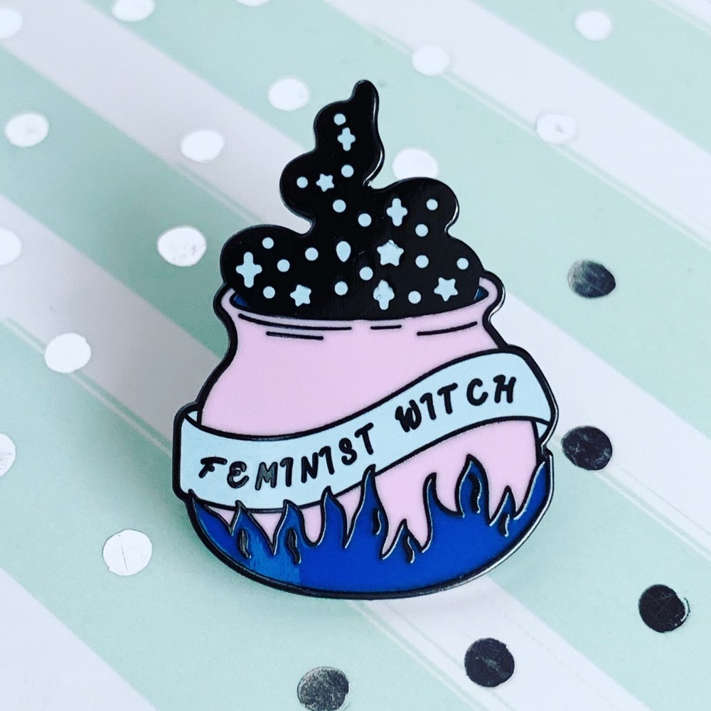Feminist Witch Enamel Pin